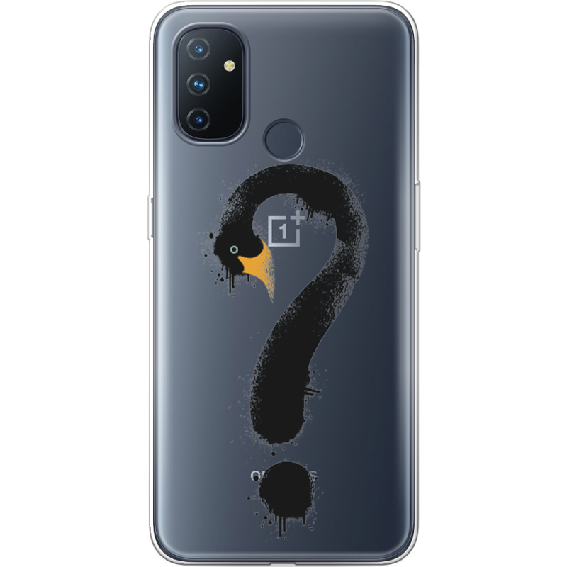 Прозрачный чехол BoxFace OnePlus Nord N100 Swan question
