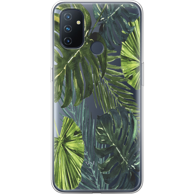 Прозрачный чехол BoxFace OnePlus Nord N100 Palm Tree