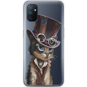 Прозрачный чехол BoxFace OnePlus Nord N100 Steampunk Cat