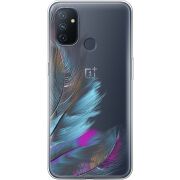 Прозрачный чехол BoxFace OnePlus Nord N100 Feathers