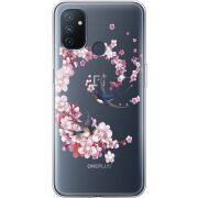 Чехол со стразами OnePlus Nord N100 Swallows and Bloom