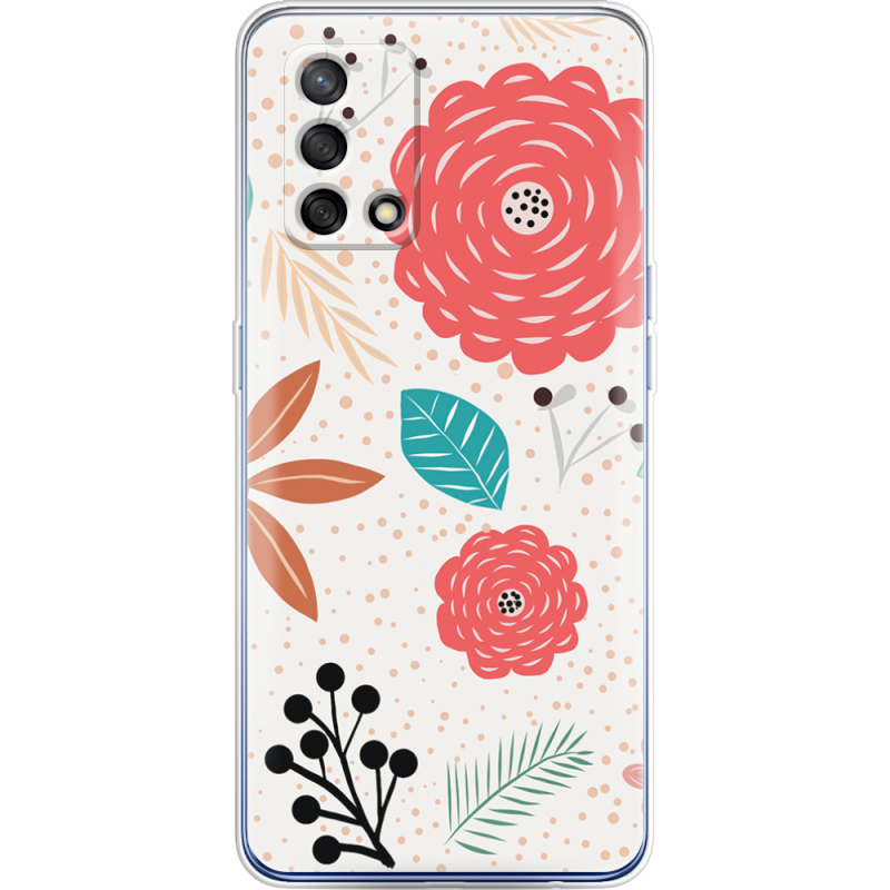 Чехол BoxFace OPPO A74 Line Flowers