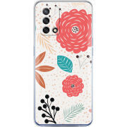 Чехол BoxFace OPPO A74 Line Flowers