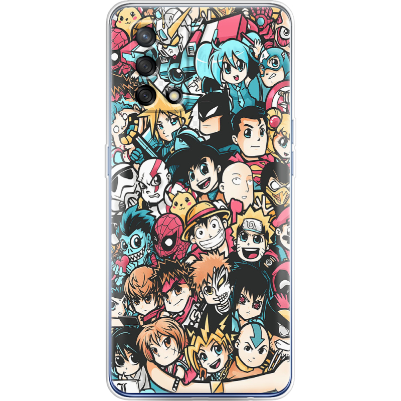 Чехол BoxFace OPPO A74 Anime Stickers