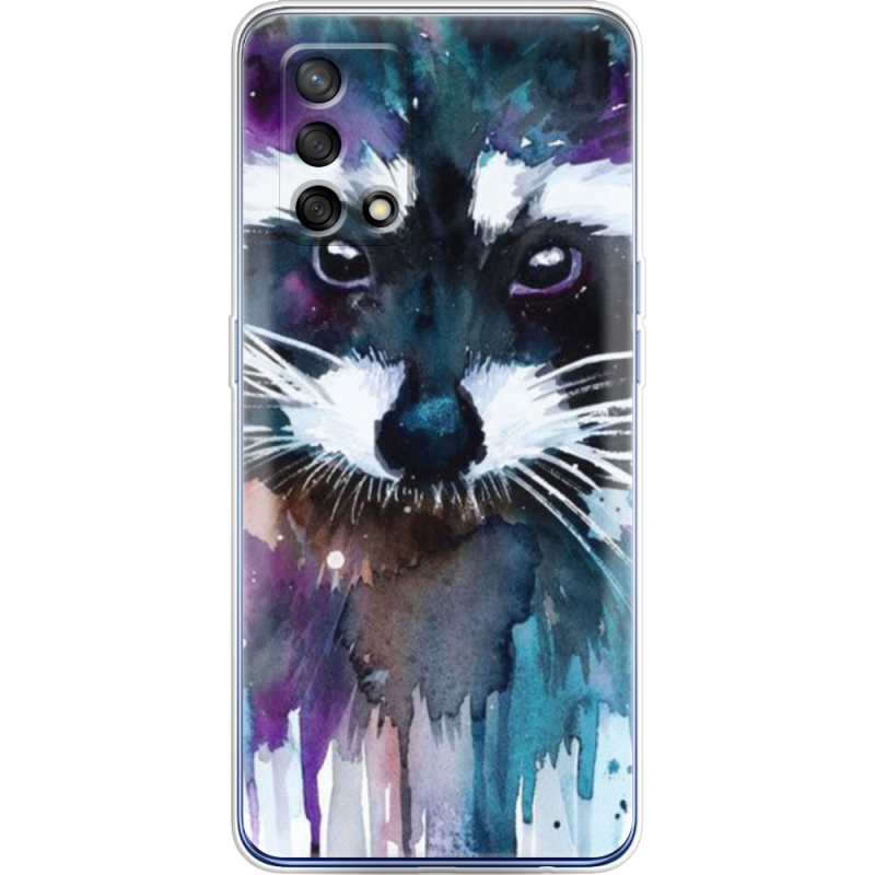 Чехол BoxFace OPPO A74 Акварельный енот