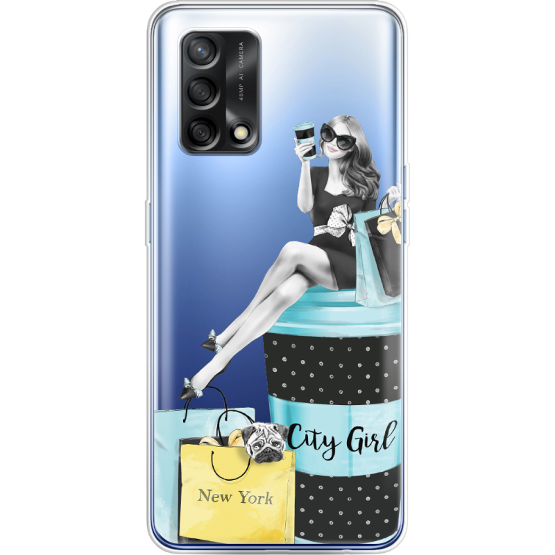 Прозрачный чехол BoxFace OPPO A74 City Girl