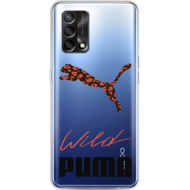 Прозрачный чехол BoxFace OPPO A74 Wild Cat