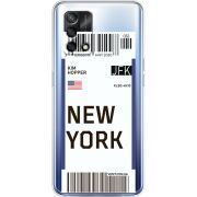 Прозрачный чехол BoxFace OPPO A74 Ticket New York