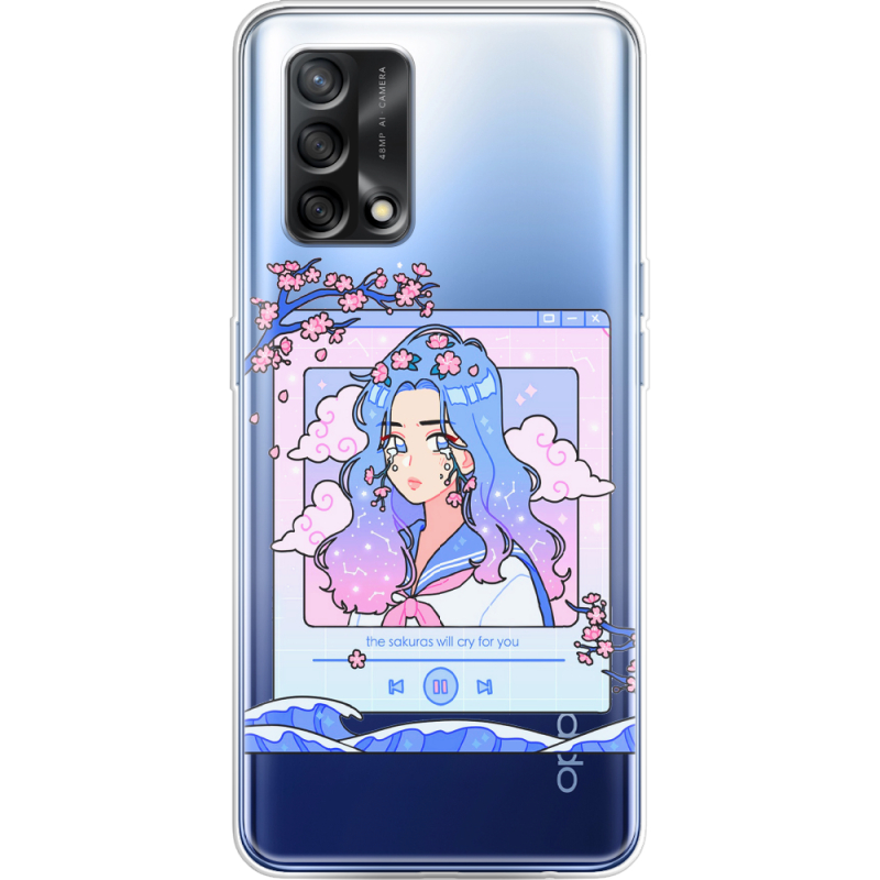 Прозрачный чехол BoxFace OPPO A74 The Sakuras Will Cry For You