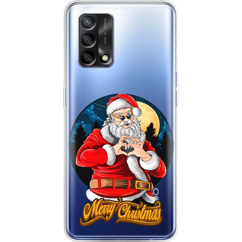 Прозрачный чехол BoxFace OPPO A74 Cool Santa