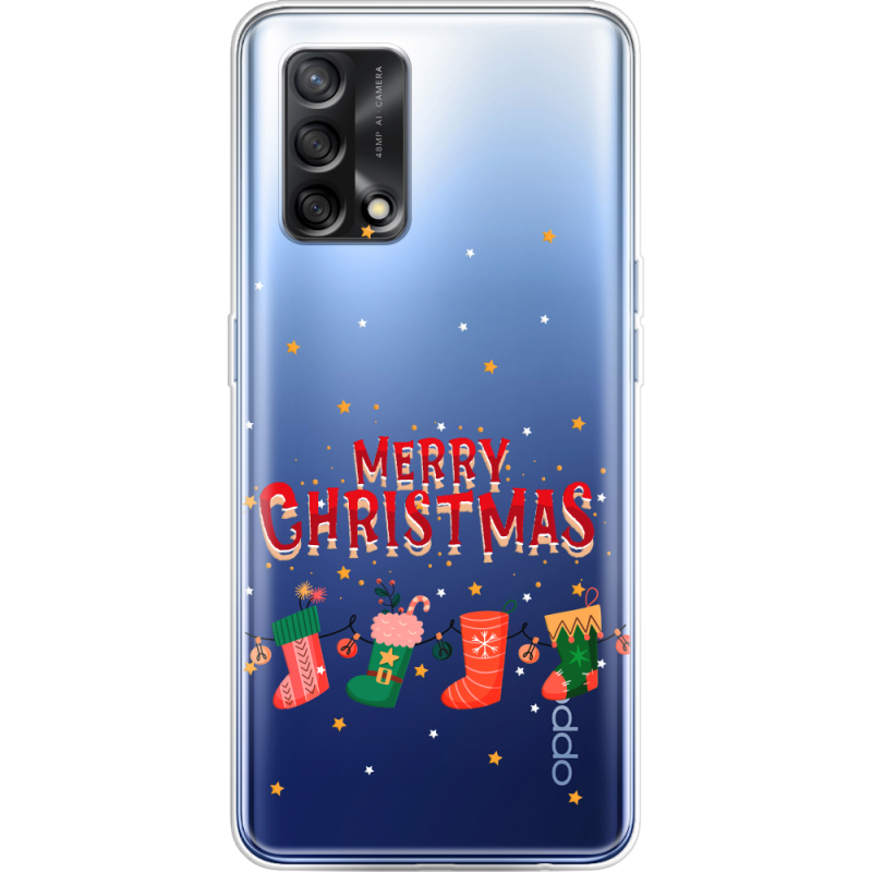 Прозрачный чехол BoxFace OPPO A74 Merry Christmas