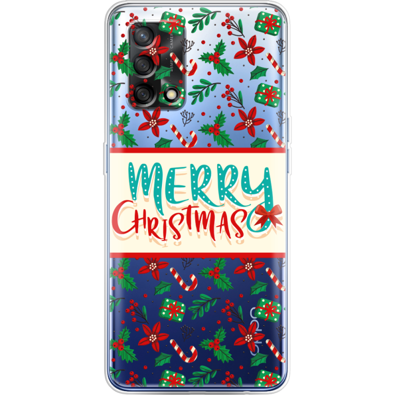 Прозрачный чехол BoxFace OPPO A74 Vintage Christmas Pattern