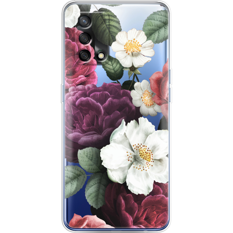 Прозрачный чехол BoxFace OPPO A74 Floral Dark Dreams