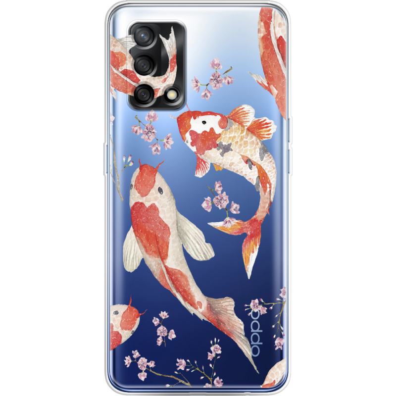 Прозрачный чехол BoxFace OPPO A74 Japanese Koi Fish