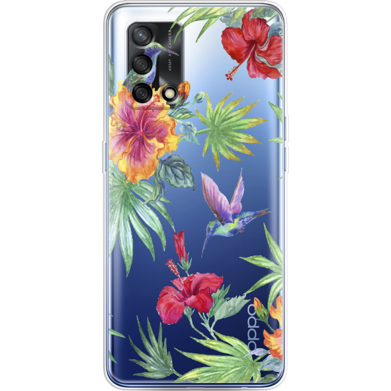 Прозрачный чехол BoxFace OPPO A74 Tropical