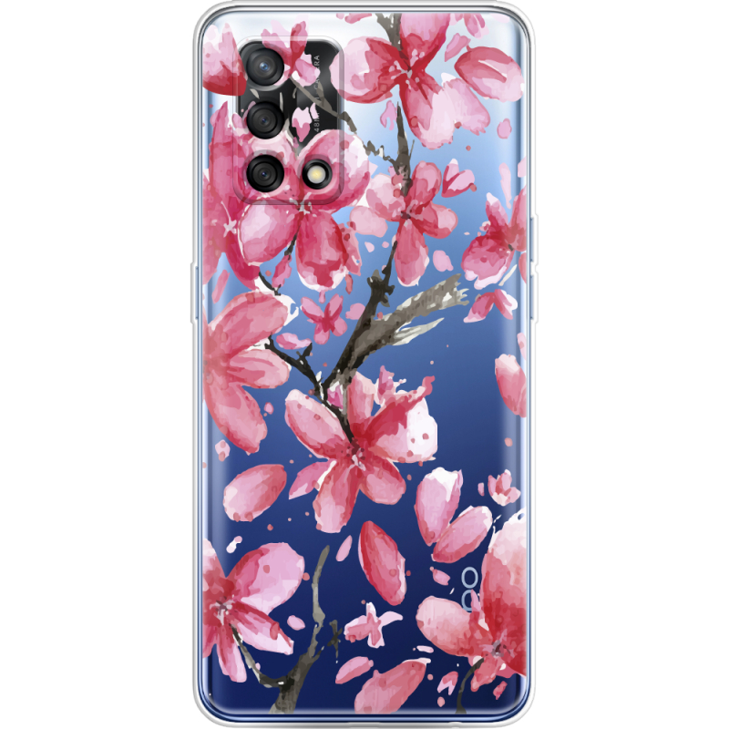 Прозрачный чехол BoxFace OPPO A74 Pink Magnolia