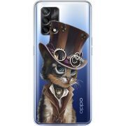 Прозрачный чехол BoxFace OPPO A74 Steampunk Cat