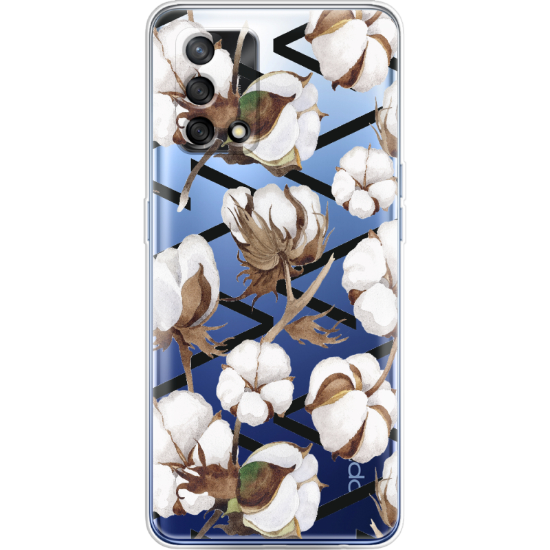 Прозрачный чехол BoxFace OPPO A74 Cotton flowers