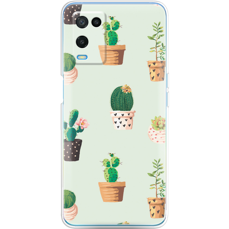 Чехол BoxFace OPPO A54 L-green Cacti