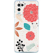 Чехол BoxFace OPPO A54 Line Flowers