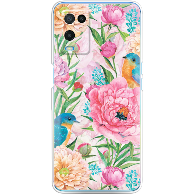 Чехол BoxFace OPPO A54 Birds in Flowers