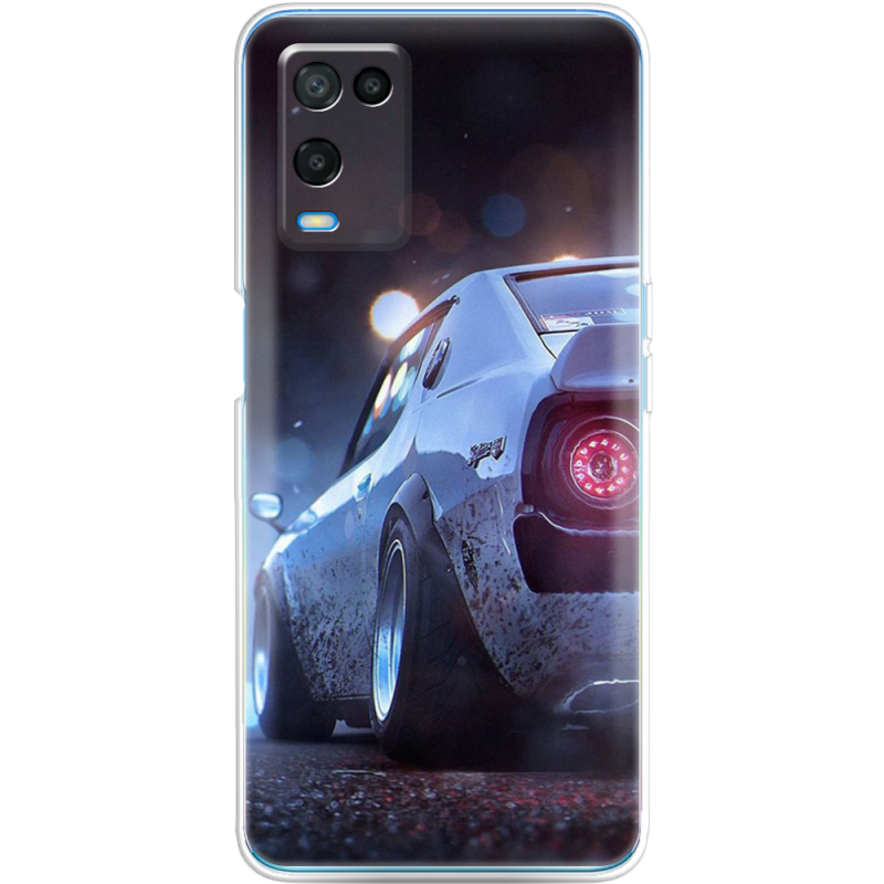 Чехол BoxFace OPPO A54 Silver Car