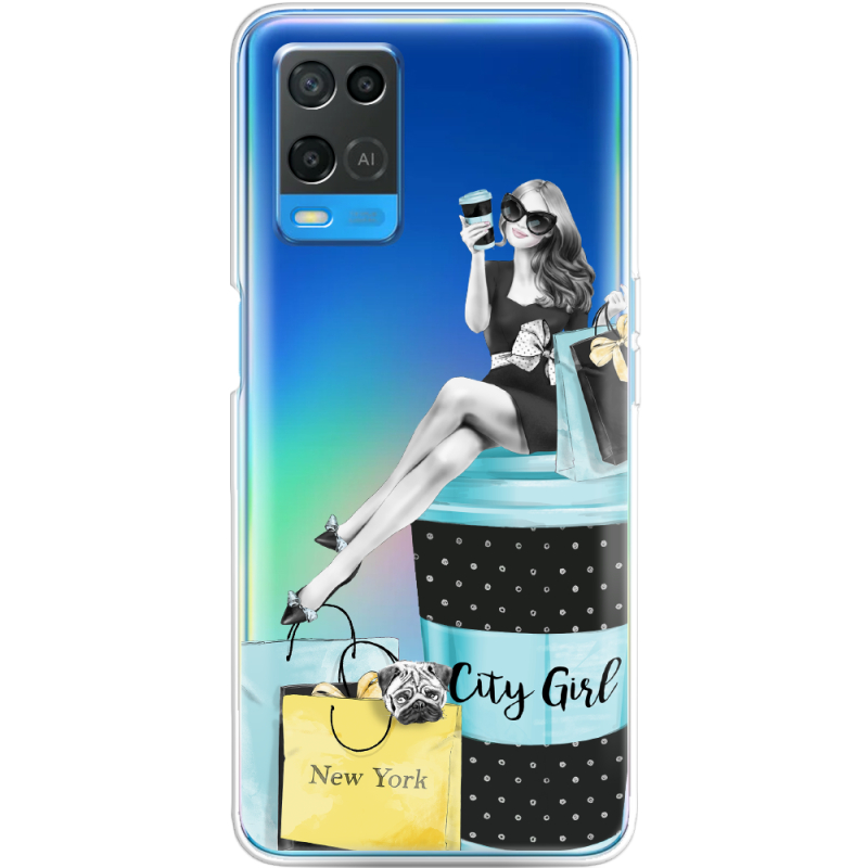 Прозрачный чехол BoxFace OPPO A54 City Girl