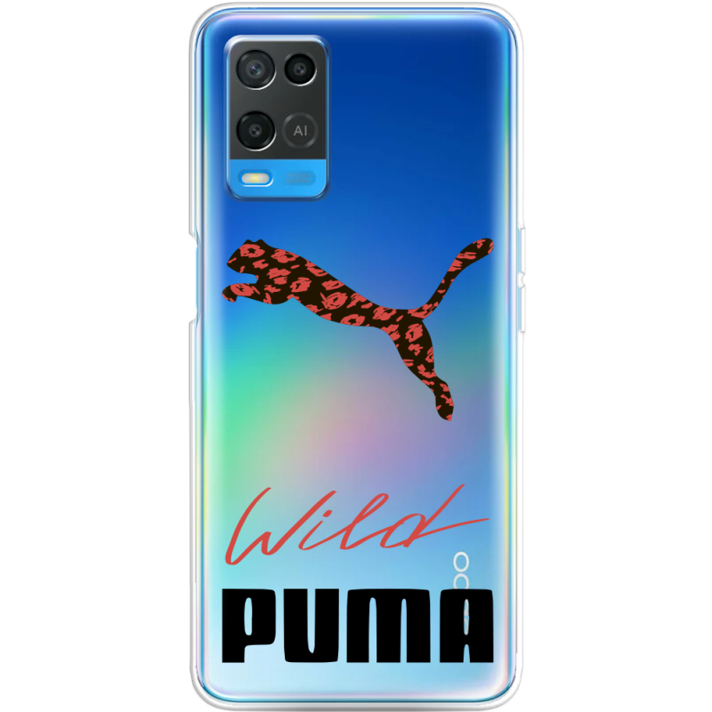 Прозрачный чехол BoxFace OPPO A54 Wild Cat