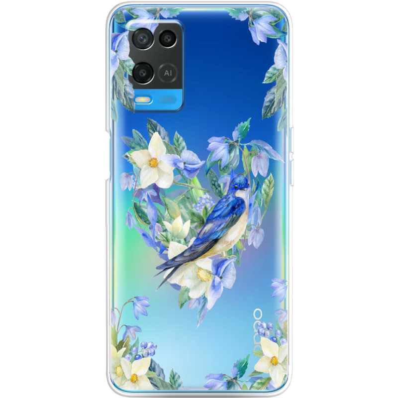 Прозрачный чехол BoxFace OPPO A54 Spring Bird