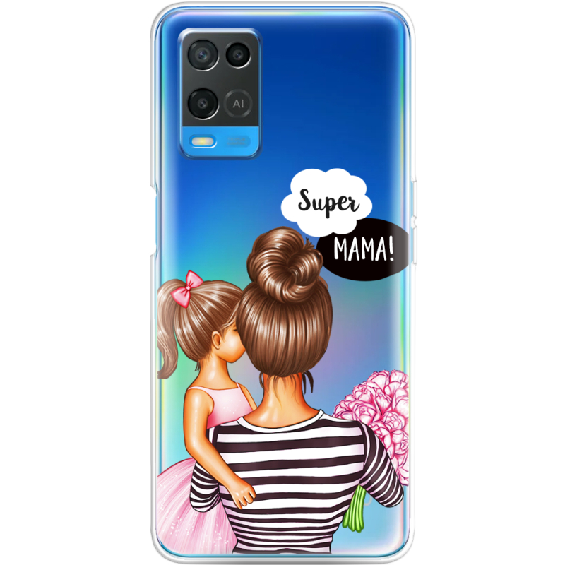 Прозрачный чехол BoxFace OPPO A54 Super Mama and Daughter