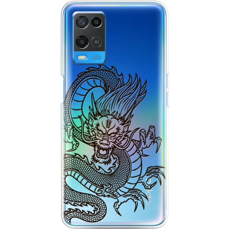 Прозрачный чехол BoxFace OPPO A54 Chinese Dragon