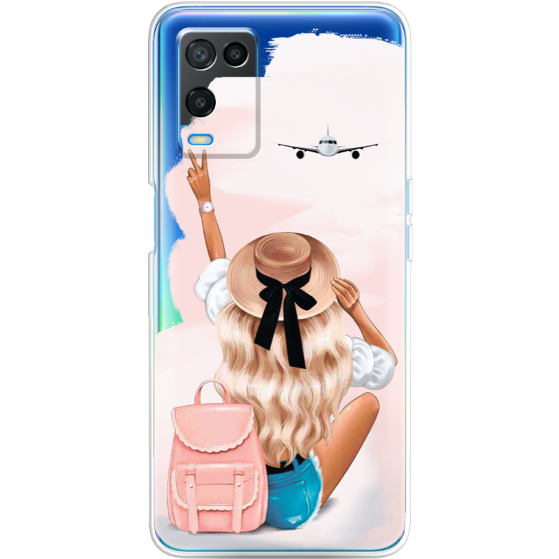 Прозрачный чехол BoxFace OPPO A54 Travel Girl