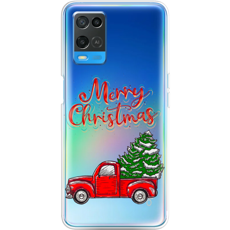 Прозрачный чехол BoxFace OPPO A54 Holiday Car