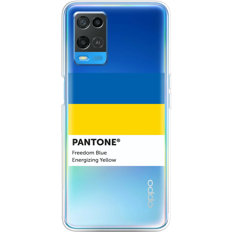 Прозрачный чехол BoxFace OPPO A54 Pantone вільний синій