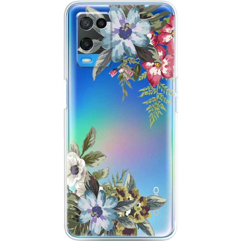 Прозрачный чехол BoxFace OPPO A54 Floral