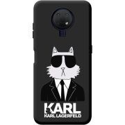 Черный чехол BoxFace Nokia G10 Cat in Black