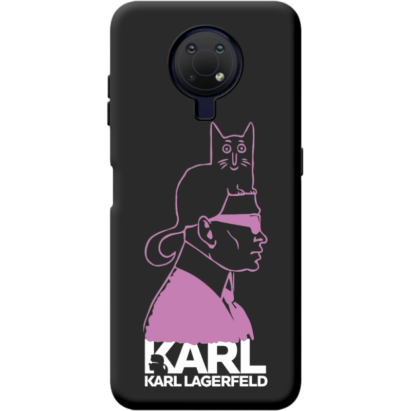 Черный чехол BoxFace Nokia G10 Pink Karl