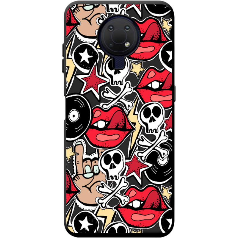 Черный чехол BoxFace Nokia G10 Rock Graffiti