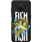 Черный чехол BoxFace Nokia G10 Fish
