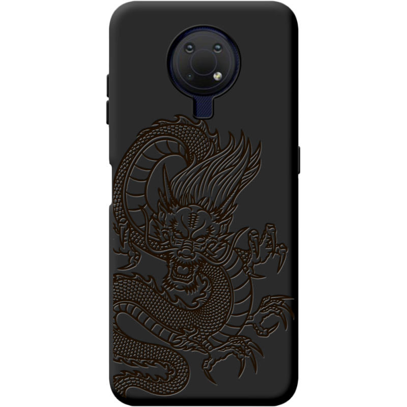 Черный чехол BoxFace Nokia G10 Chinese Dragon