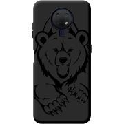 Черный чехол BoxFace Nokia G10 Grizzly Bear