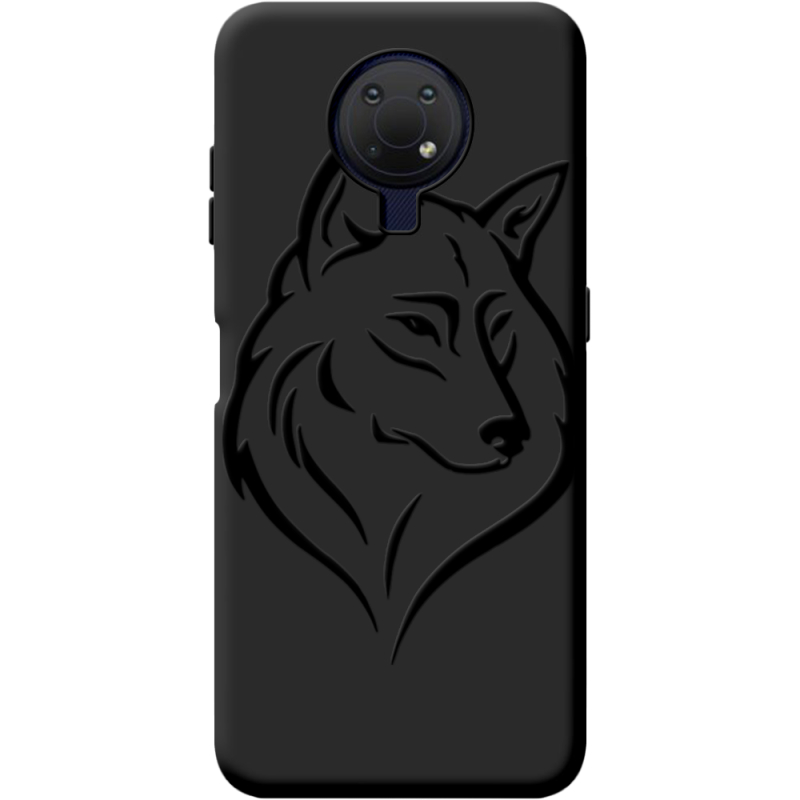 Черный чехол BoxFace Nokia G10 Wolf