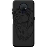 Черный чехол BoxFace Nokia G10 Lion