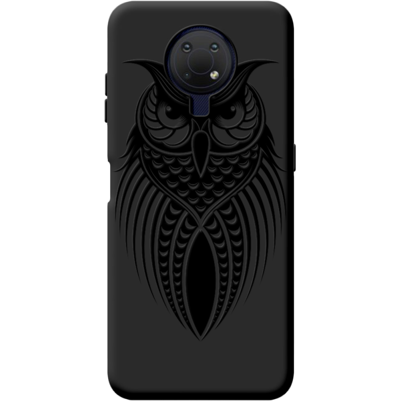 Черный чехол BoxFace Nokia G10 Owl