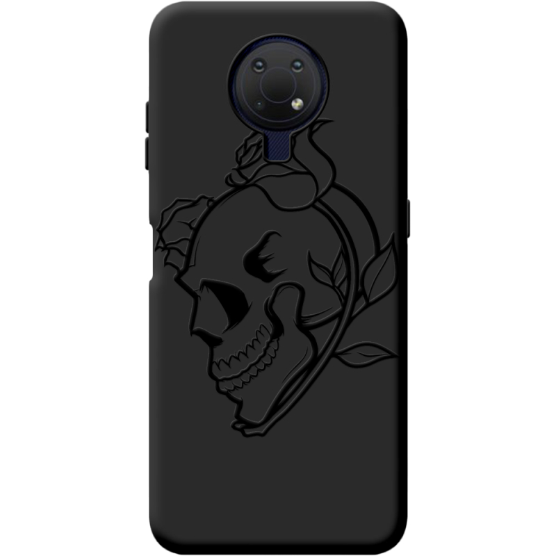 Черный чехол BoxFace Nokia G10 Skull and Roses