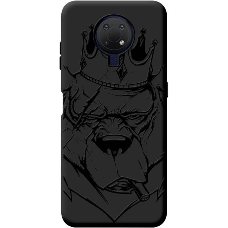 Черный чехол BoxFace Nokia G10 Bear King