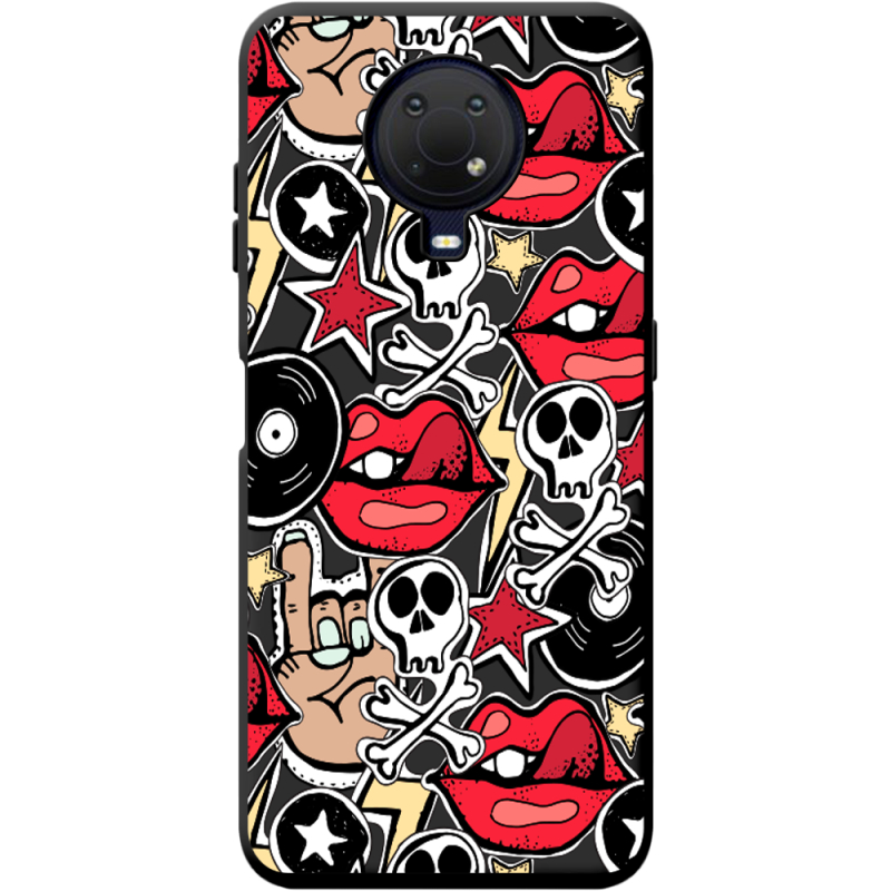 Черный чехол BoxFace Nokia G20 Rock Graffiti