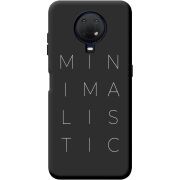 Черный чехол BoxFace Nokia G20 Minimalistic