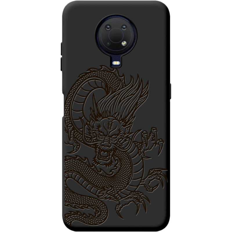 Черный чехол BoxFace Nokia G20 Chinese Dragon