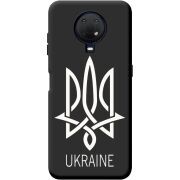 Черный чехол BoxFace Nokia G20 Тризуб монограмма ukraine